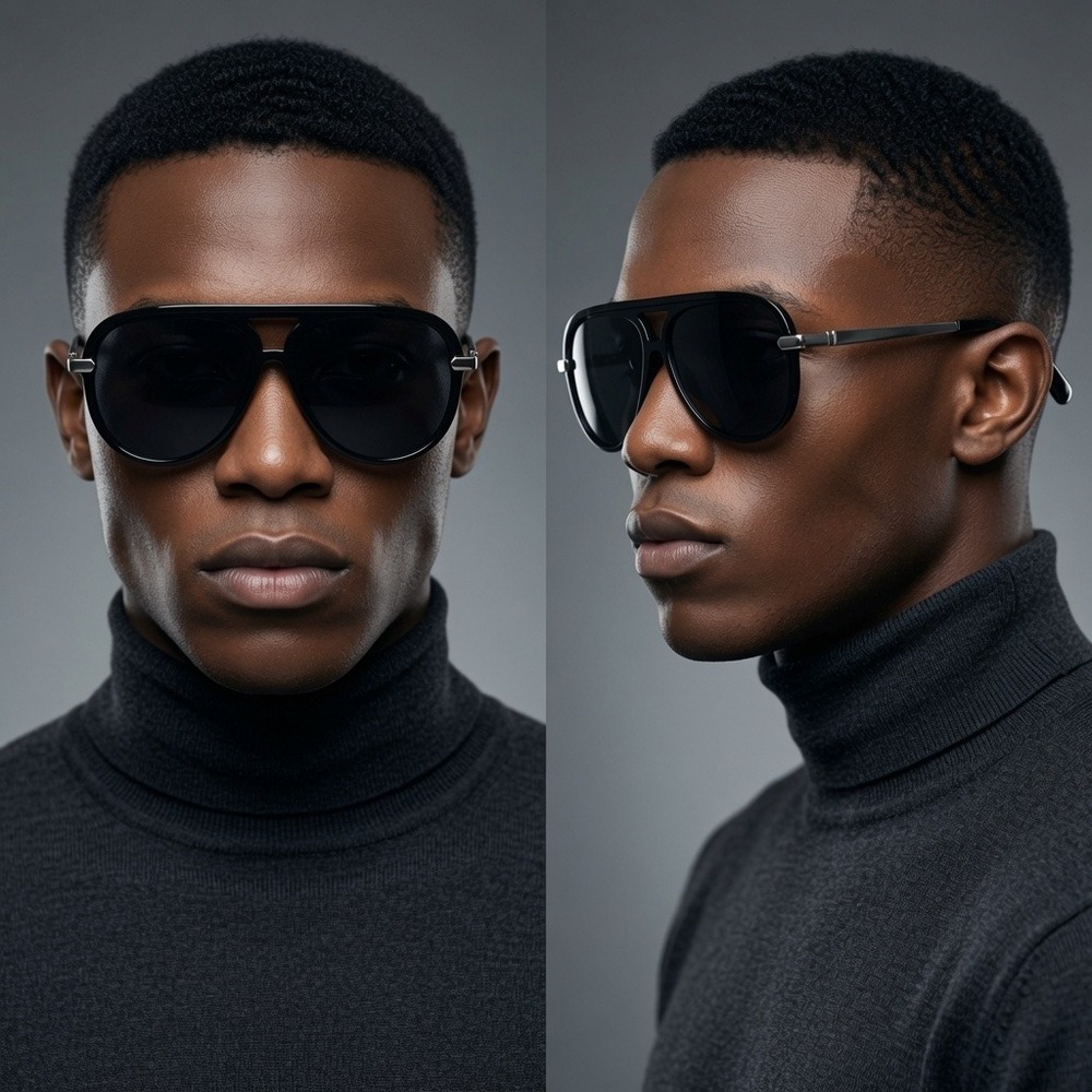 Mens Retro, Edgy, High Fashion, Sleek, Urban, Statement, Designer Sunglasses New
